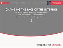 Tablet Screenshot of jingged.com